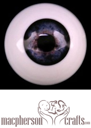 20mm Realistic Acrylic Eyes - Dark Blue