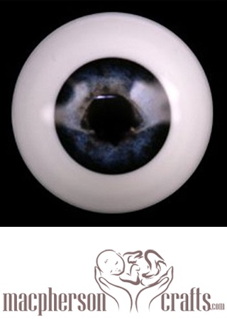 20mm Realistic Acrylic Eyes - Dark Cobalt