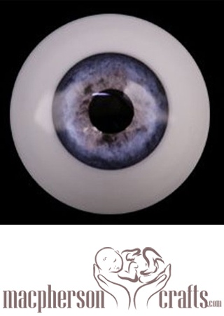 24mm Realistic Acrylic Eyes - Earth Blue