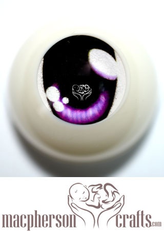 20mm Acrylic Eyes Dolfie Style - Purple
