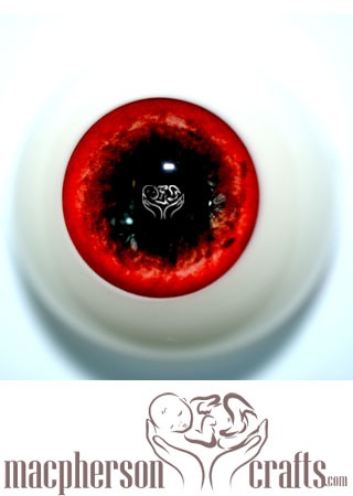18mm Acrylic Eyes Fantasy Style - Blood Red