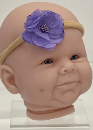 Headband Purple Flower