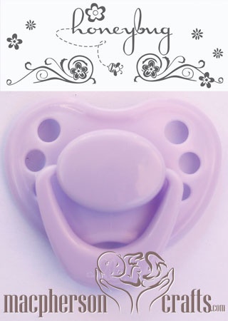 HoneyBug Sweetheart Pacifier - Lilly Lilac