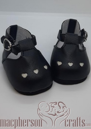 Mary Jane Preemie Shoes ~ BLACK