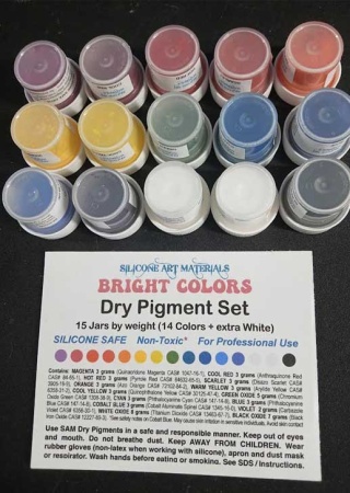 SAM Dry Pigment Set ~ Bright Colors ~ 15 Color Set