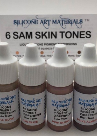 x SAM Silicone Paint ~ Skin Tone ~ 6  Colors