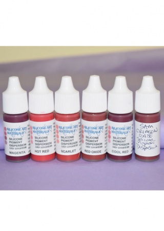x SAM Silicone Paint ~ Red ~ 6 Colors