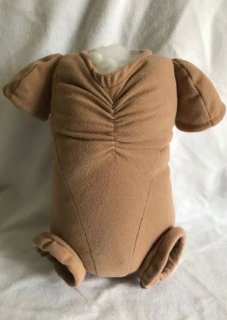 24 Inch Darker Flesh Doe Suede Multi Panel Body ~ 3/4 Arms, Full Front Legs ~ Jointed