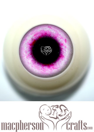 20mm Acrylic Eyes Fantasy Style - Light Hot Pink