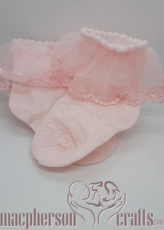 Pearl Socks - Pink